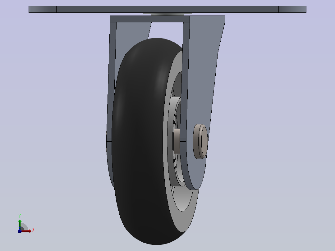 A0004925-125X32 转向轮 _ Suhas 品牌前视图