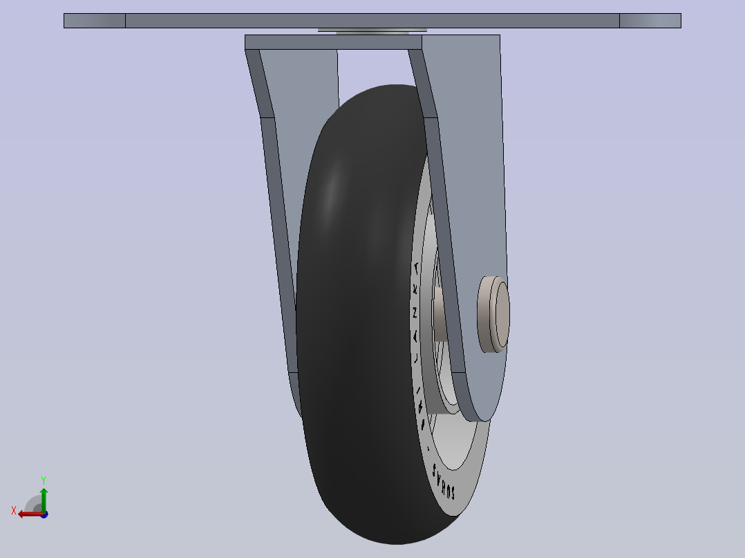 A0004925-125X32 转向轮 _ Suhas 品牌后视图