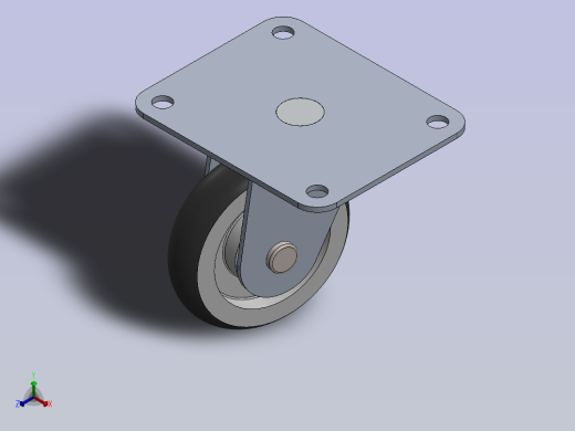 A0004925-125X32 转向轮 _ Suhas 品牌正等轴测缩略图