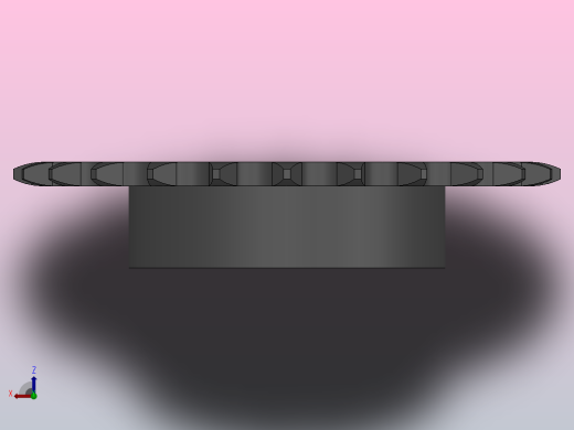 直孔链轮083／084型_24-083／084-1俯视缩略图