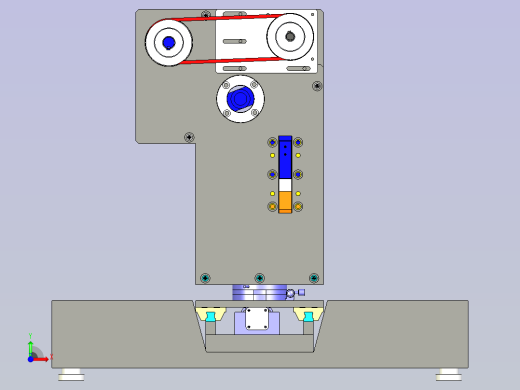 巧克力自动切割成型机设计前视缩略图