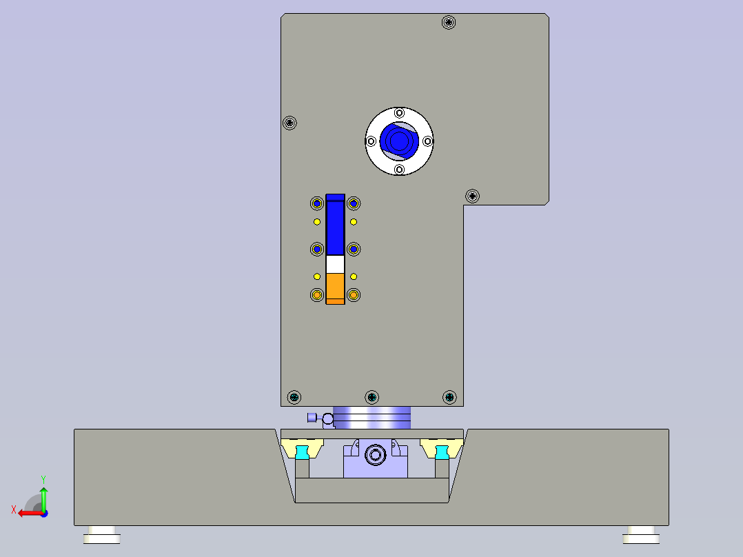 巧克力自动切割成型机设计后视图