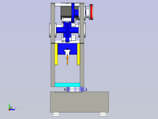 巧克力自动切割成型机设计左视缩略图