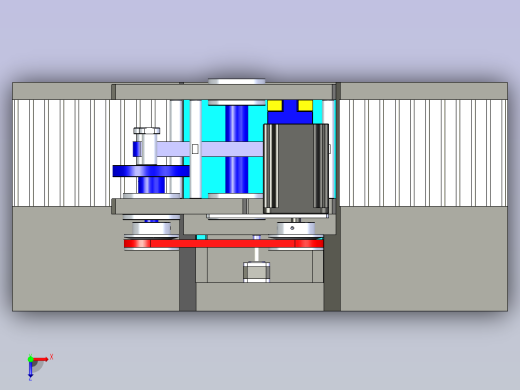巧克力自动切割成型机设计俯视缩略图