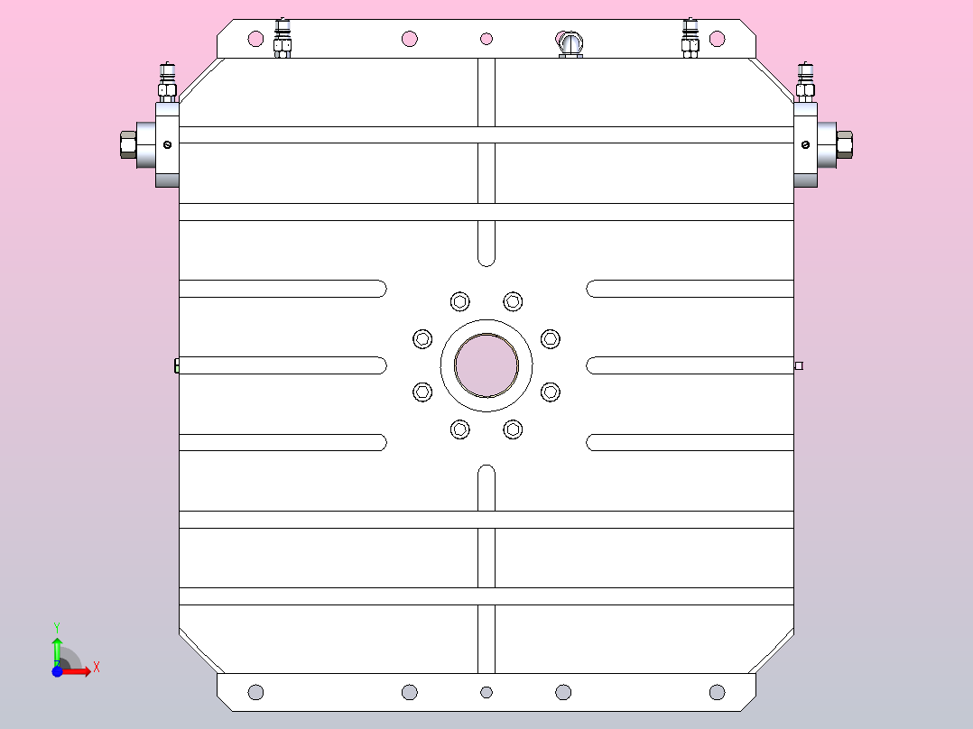HCT-800-800X800方台分度盘前视图