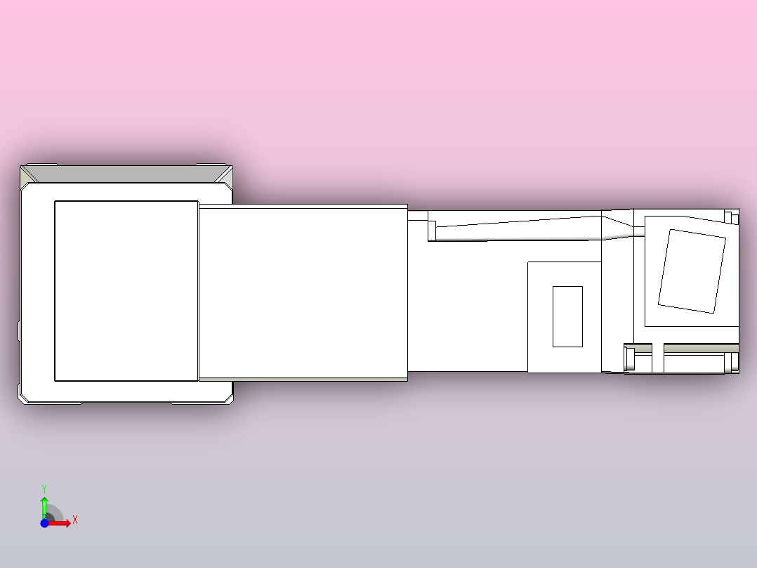 皮带直线轴双滑块型TPA-GCBS-50-P42-L575-DL-M10-N3前视图