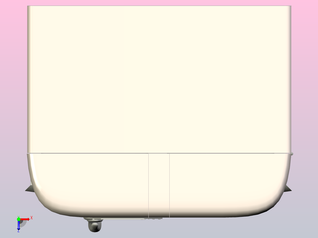 复古风格”冰箱俯视图