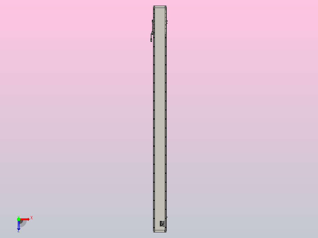 直驱直线电机轴TPA-LNP2-170-35C6-1-L2580-3-C-05-N3俯视图