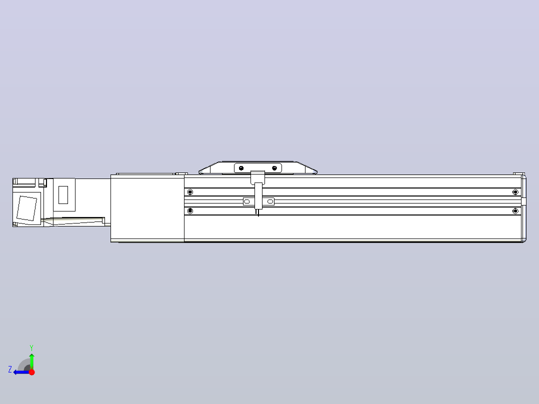 滚珠丝杠直线轴带导轨全封闭TPA-HCR-65S-1610C-L150-M-C-P10-N3右视图