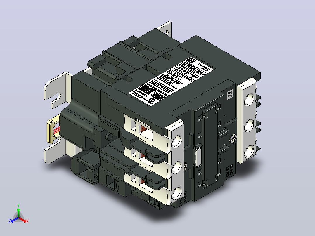 TTC1 -D80 11 AC3-80A接触器主视图
