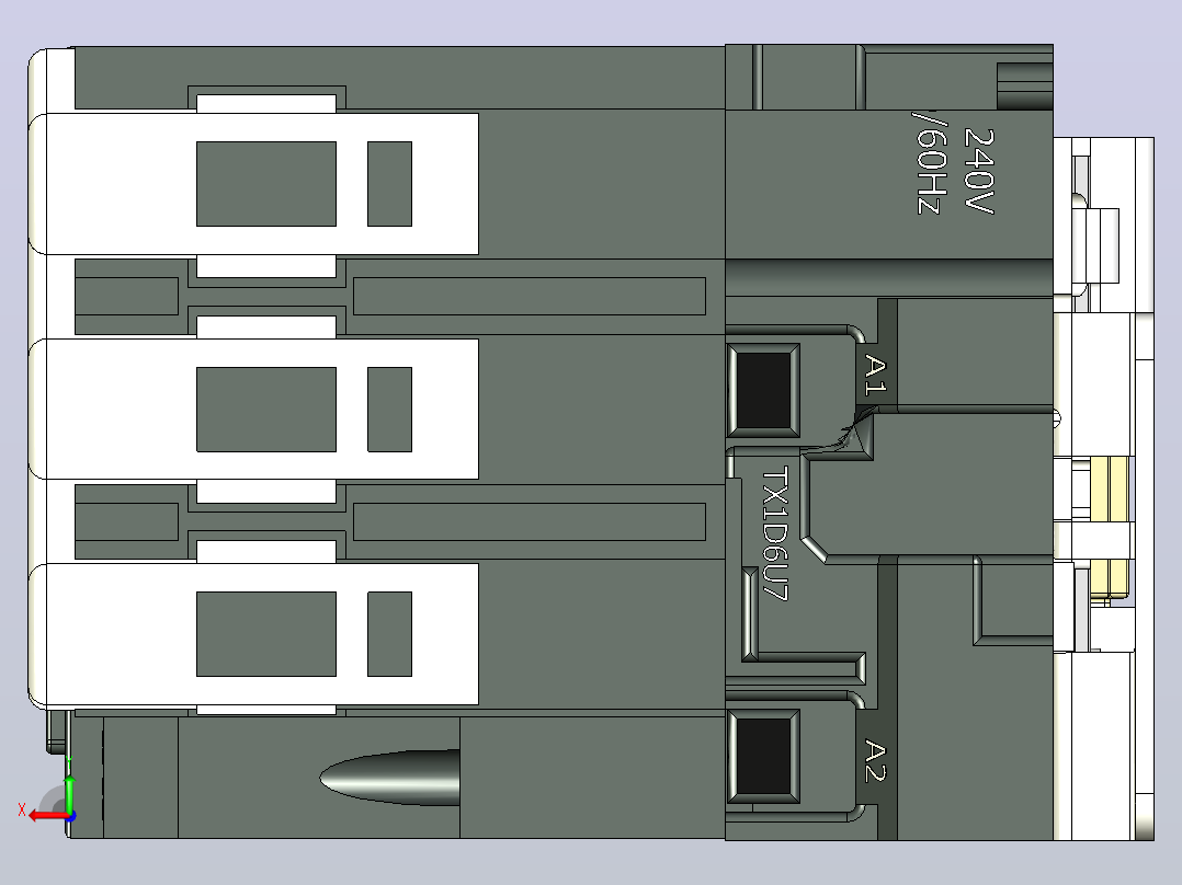TTC1 -D80 11 AC3-80A接触器后视图