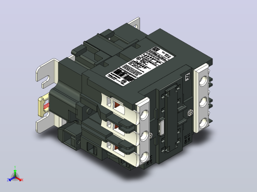 TTC1 -D80 11 AC3-80A接触器正等轴测缩略图