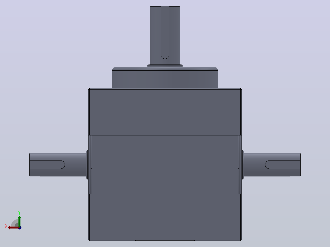 高速精密间歇分割器3D模型Solidworks设计后视图