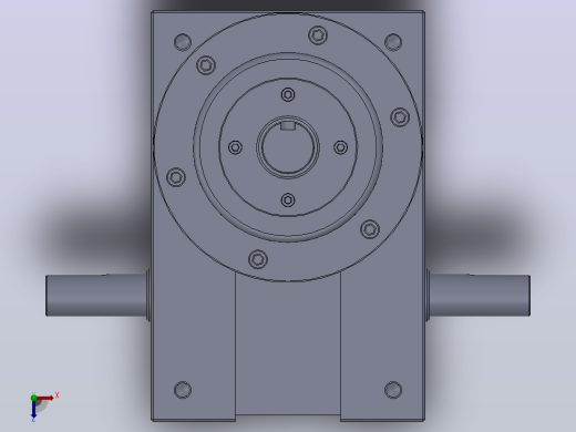 高速精密间歇分割器3D模型Solidworks设计俯视缩略图