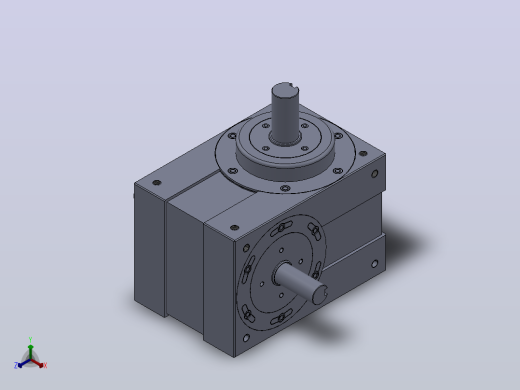高速精密间歇分割器3D模型Solidworks设计正等轴测缩略图