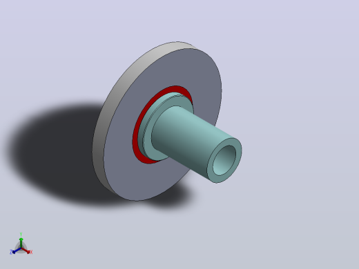 锁紧螺母和垫圈正等轴测缩略图