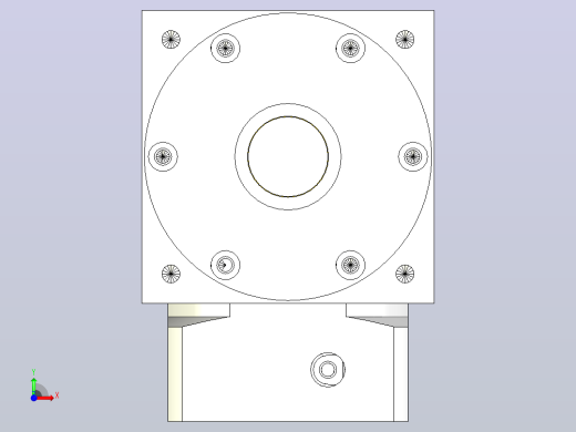 PW110单轴-1 19-70-90-M6换向器PW110单轴输出-1 19-70-90-M6前视缩略图