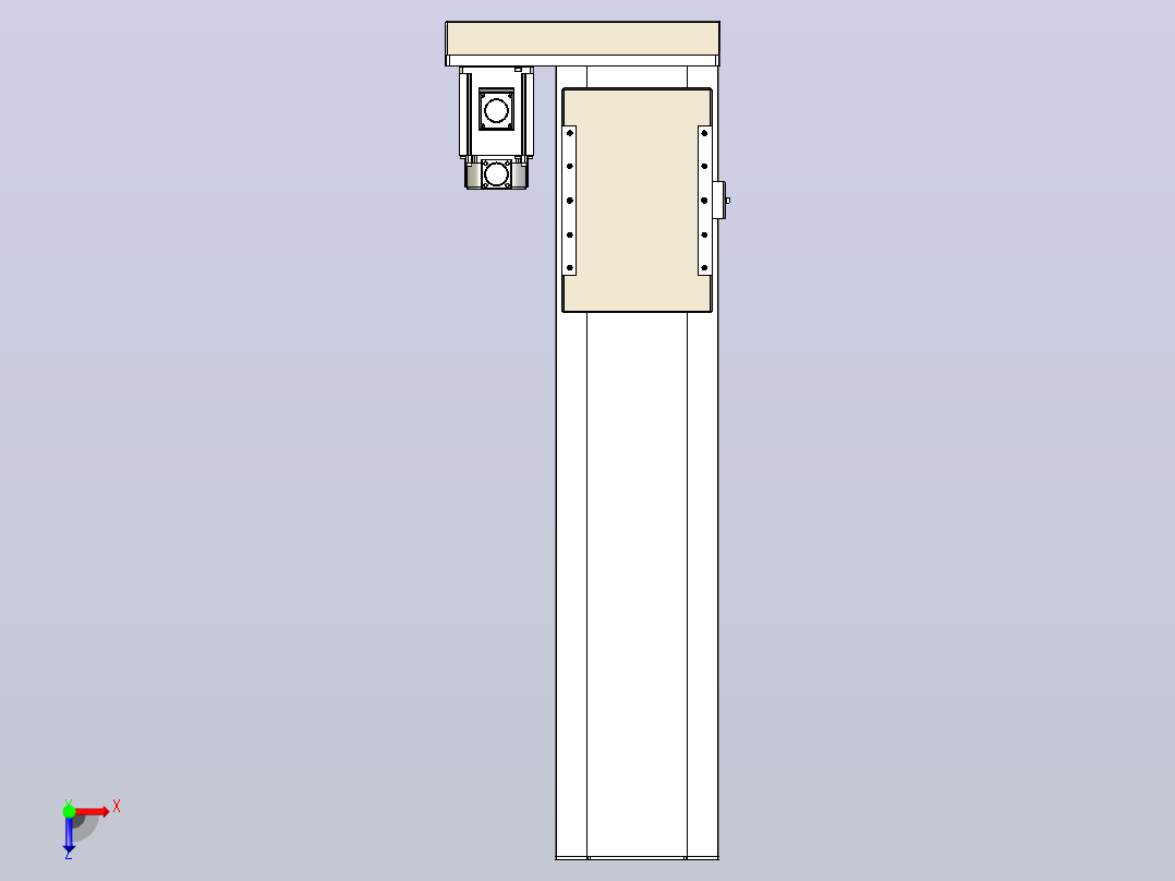 滚珠丝杠直线轴带导轨全封闭TPA-HCR-220D-3210C-L700-MR-Y-P1K-N3俯视图