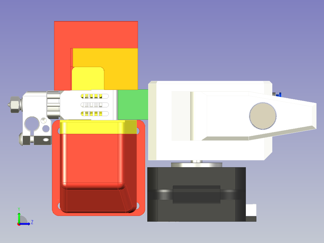 BMG双热3D 打印机左视图