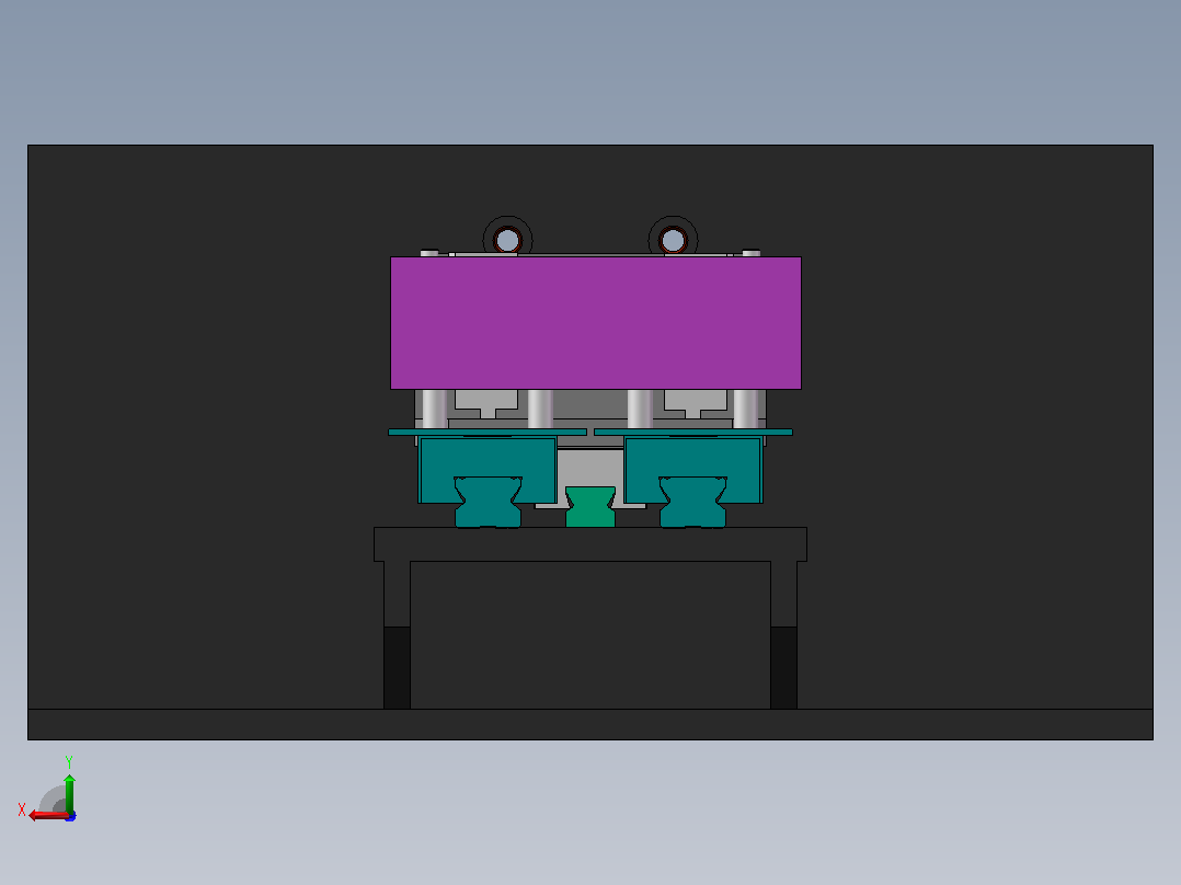 一种柔性夹持工装后视图
