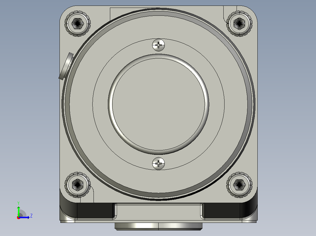 微型弧锥直交中空轴减速电机4rk25gn-cm-4gn3-180rc_asm左视图