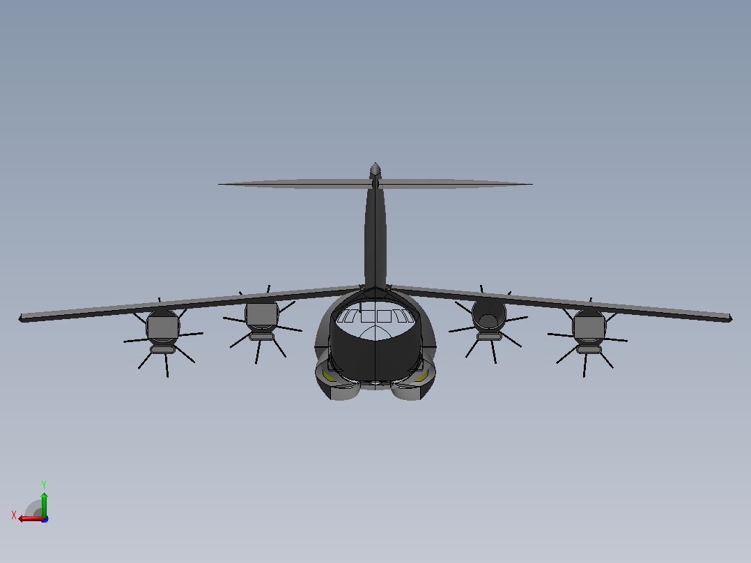 空客A400M阿特拉斯飞机后视图
