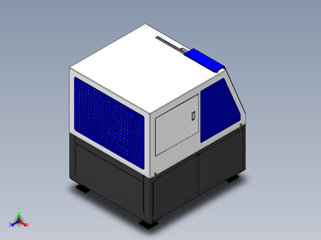 行星式研磨设备（sw16可编辑+工程图）正等轴测图