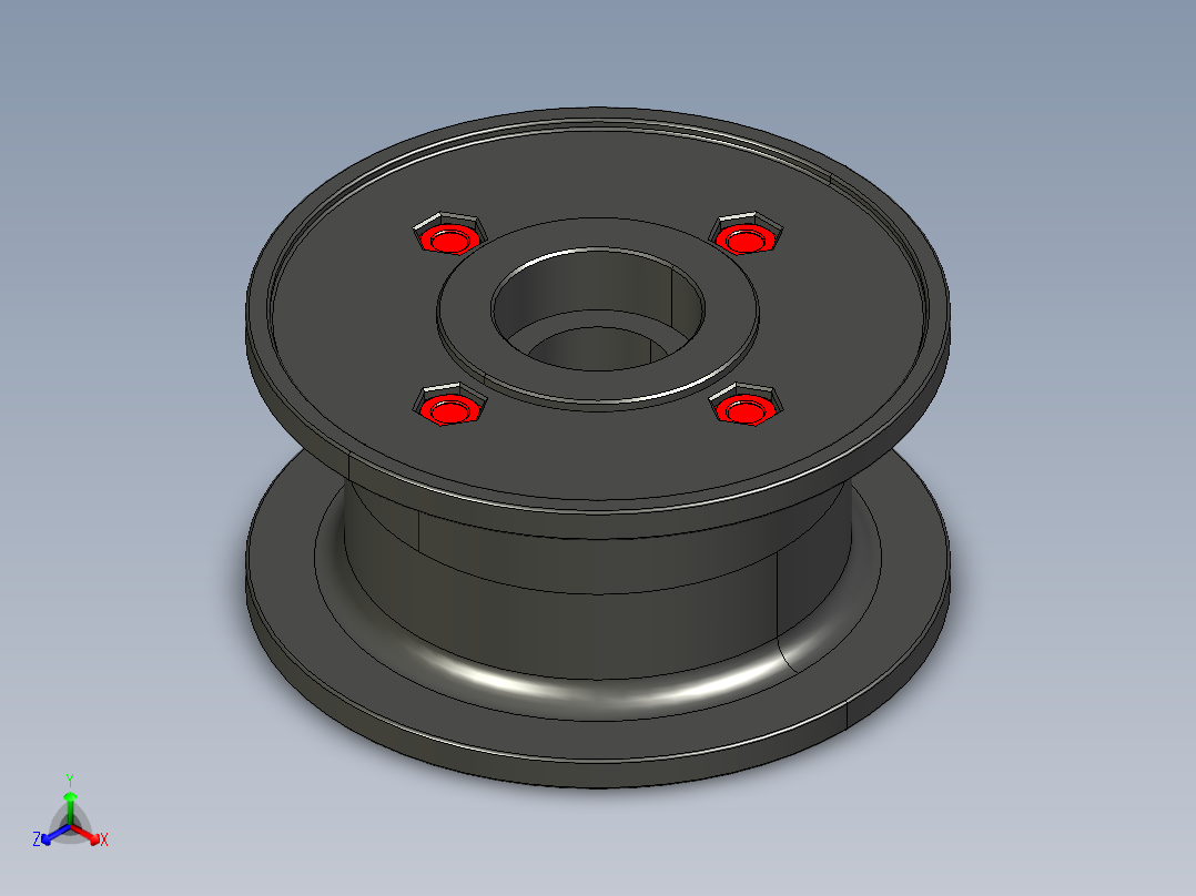 链板被动轮3D模型
