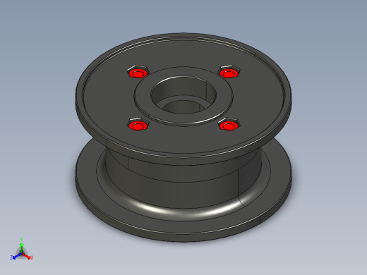 链板被动轮3D模型