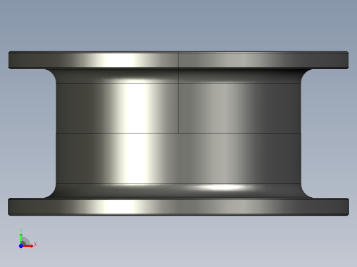 链板被动轮3D模型前视缩略图