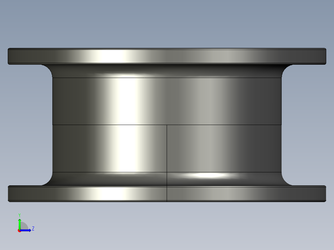 链板被动轮3D模型左视图