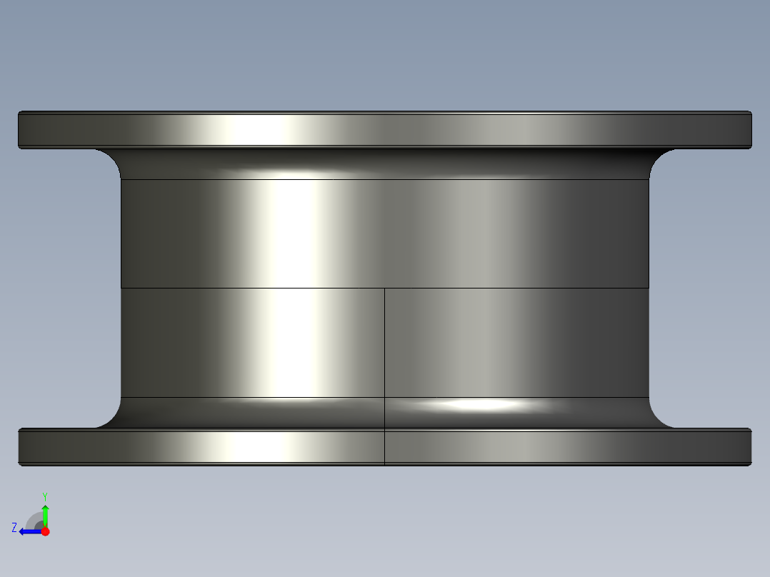 链板被动轮3D模型右视图