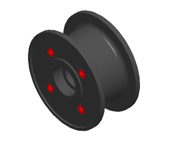 链板被动轮3D模型