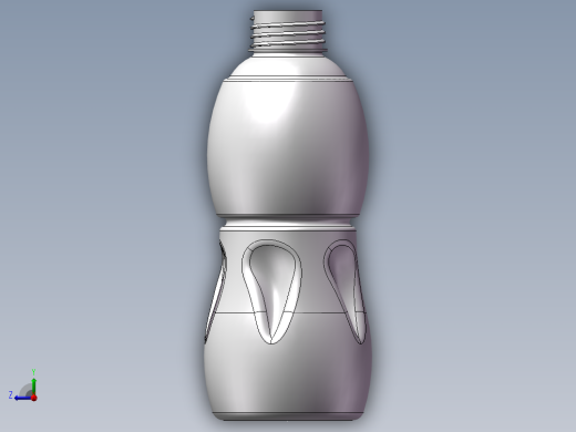 solidworks 塑料瓶子右视缩略图