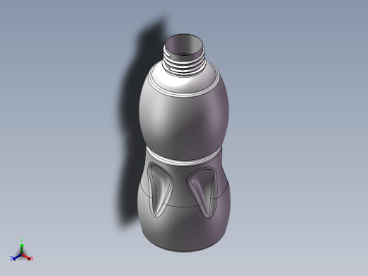 solidworks 塑料瓶子正等轴测缩略图