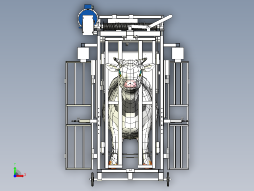 牛蹄自动处理机3D图纸 IGS格式前视缩略图