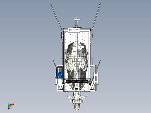 牛蹄自动处理机3D图纸 IGS格式俯视缩略图