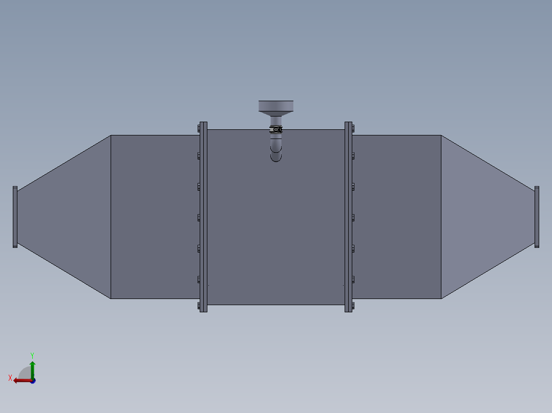 活性炭处理设备后视图
