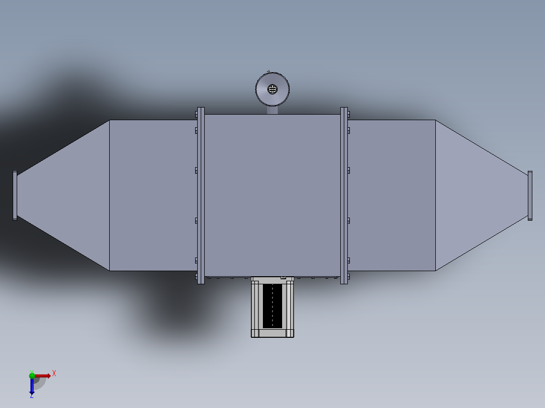 活性炭处理设备俯视图