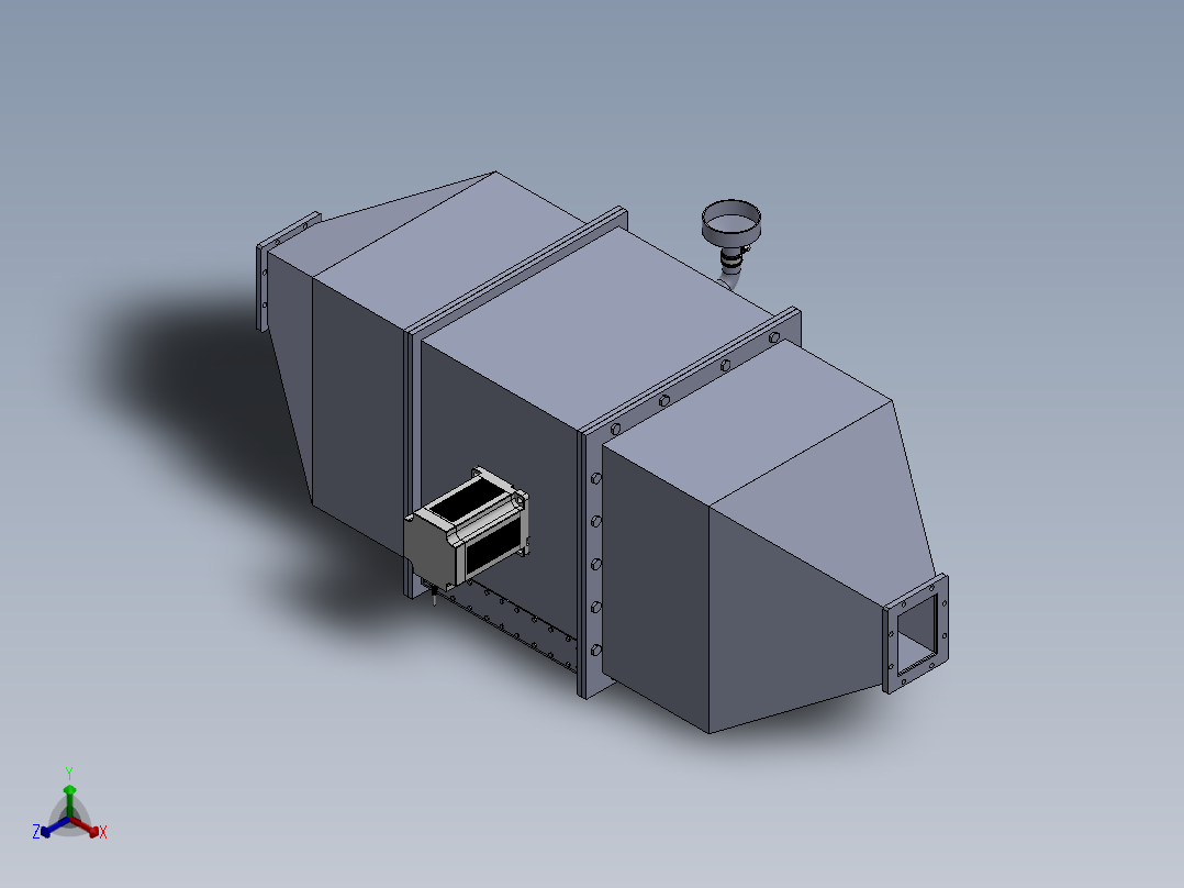 活性炭处理设备正等轴测图