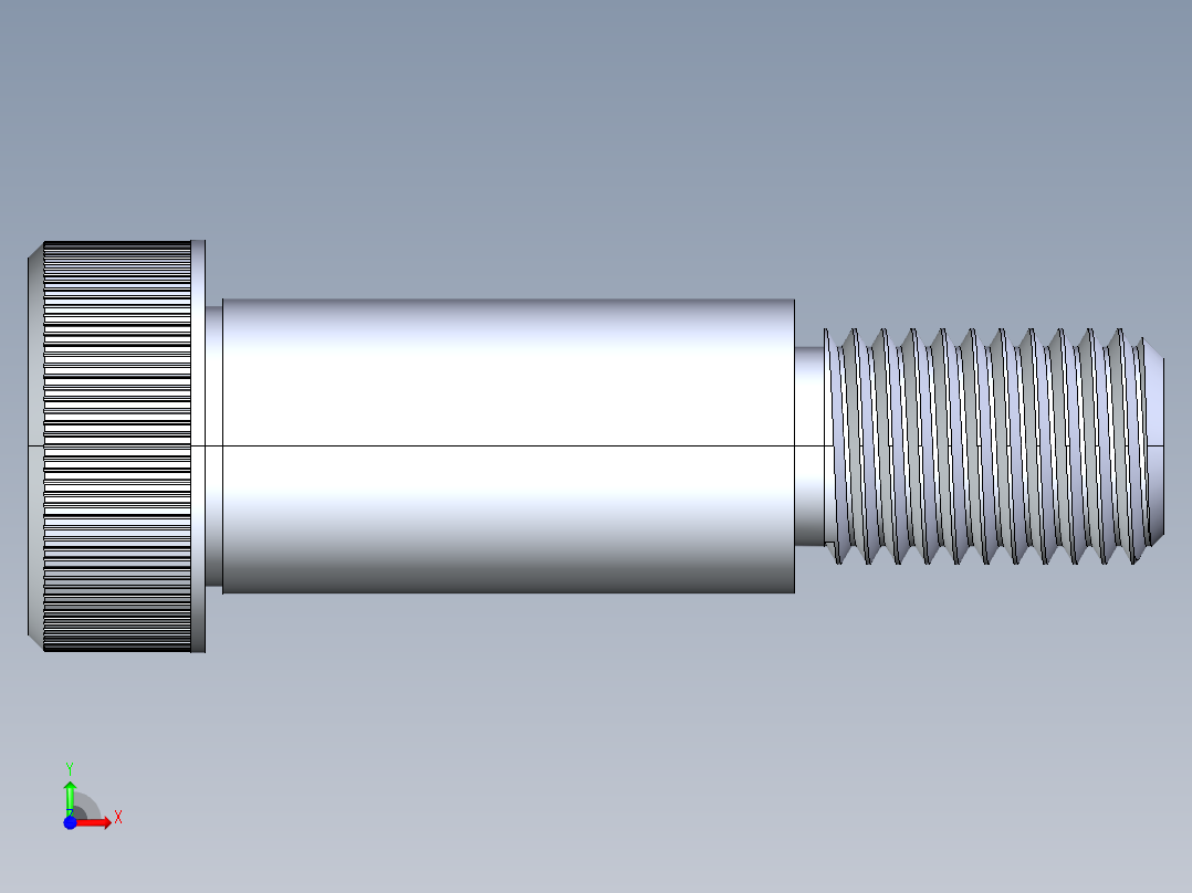 公制SH螺栓选择（DME）-SB DME PM16 x40.STEP前视图