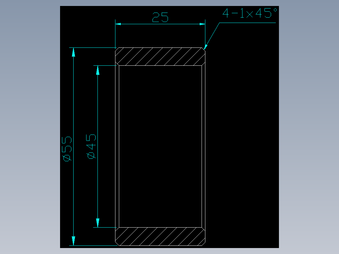 CAD格式机械制图二维100例练习-04 定位套