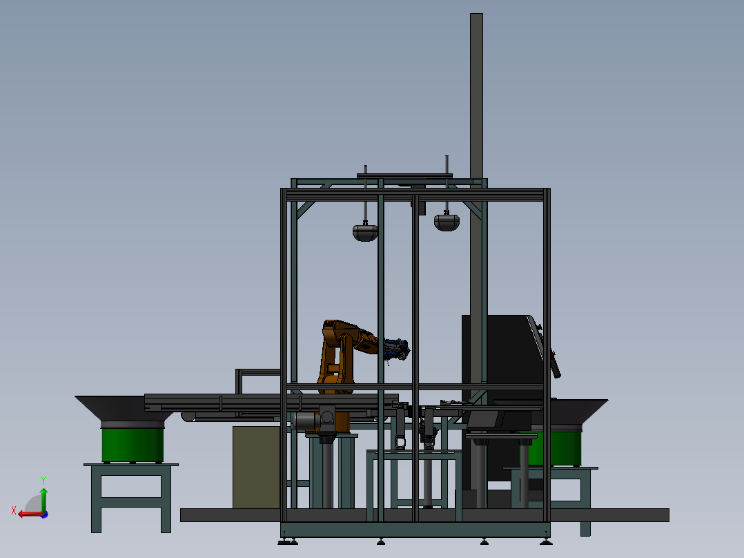 自动组装机后视图