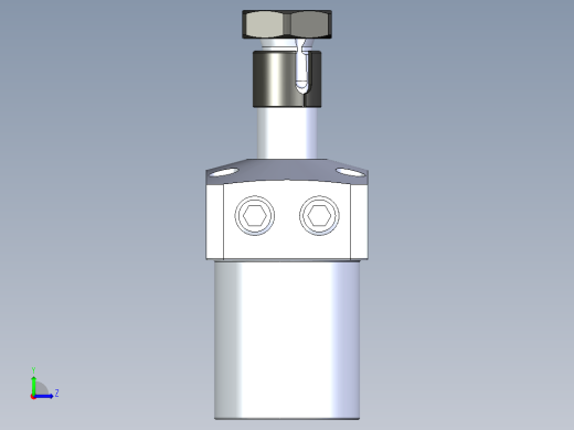 KOSMEKLHA0360-GR-Y30_R01多系列多零件图纸模型左视缩略图
