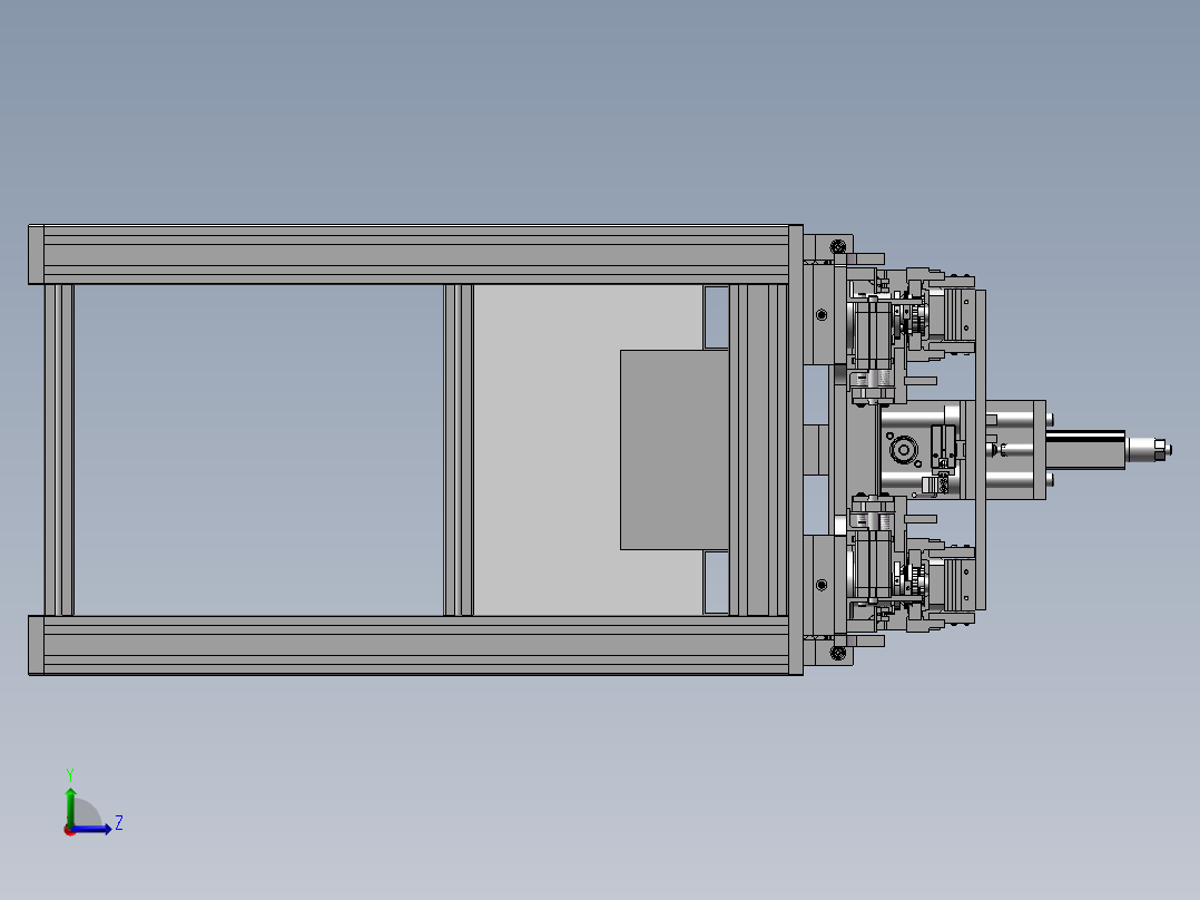 注塑件去毛刺机左视图