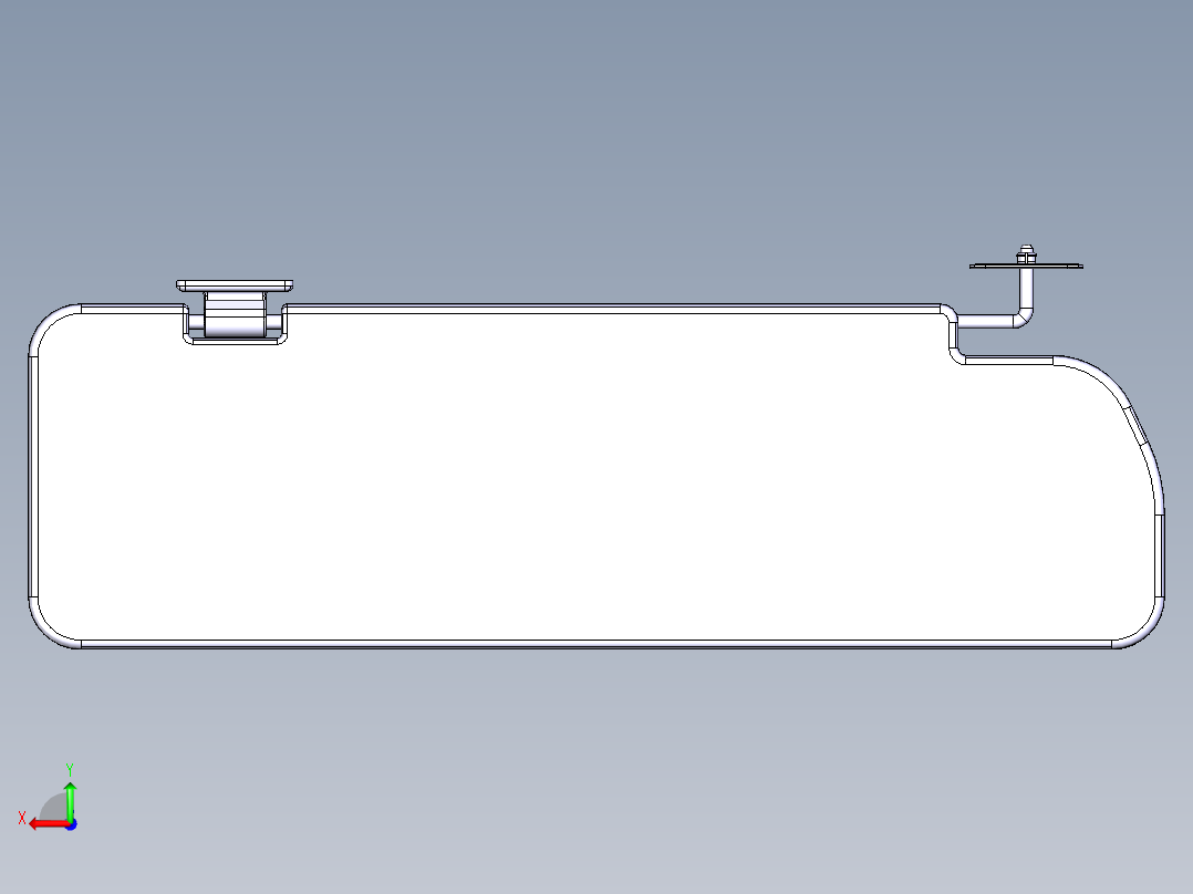 遮阳板模型后视图