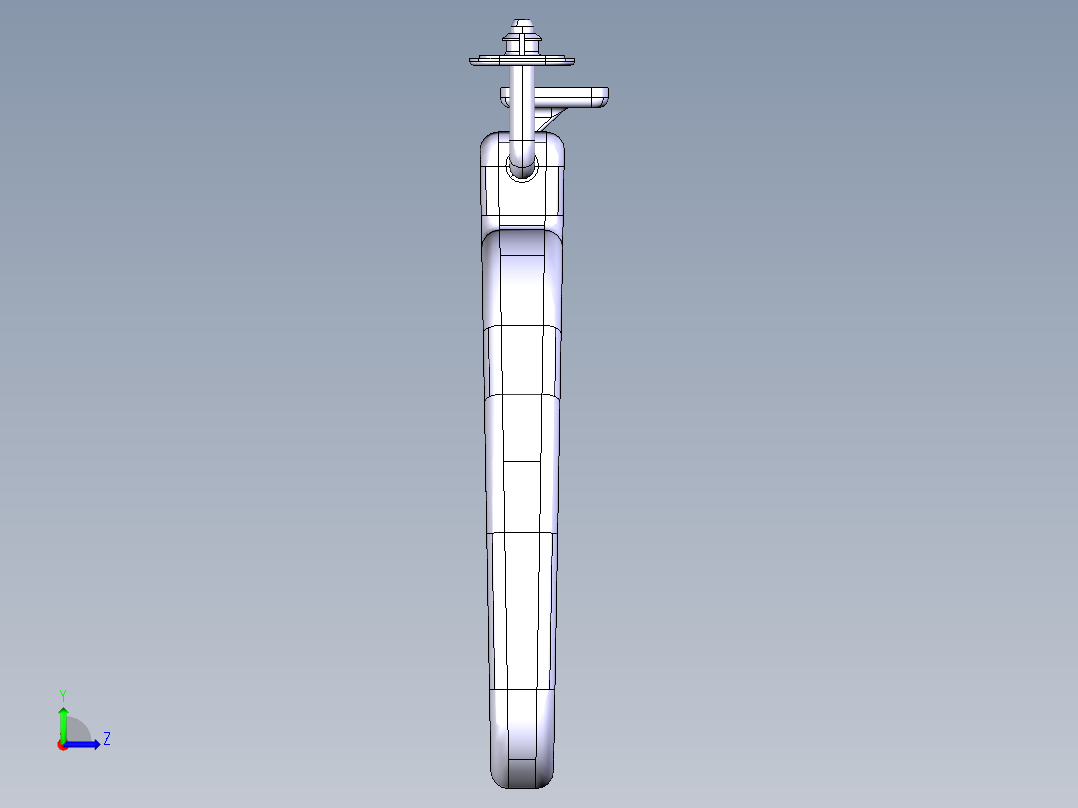 遮阳板模型左视图