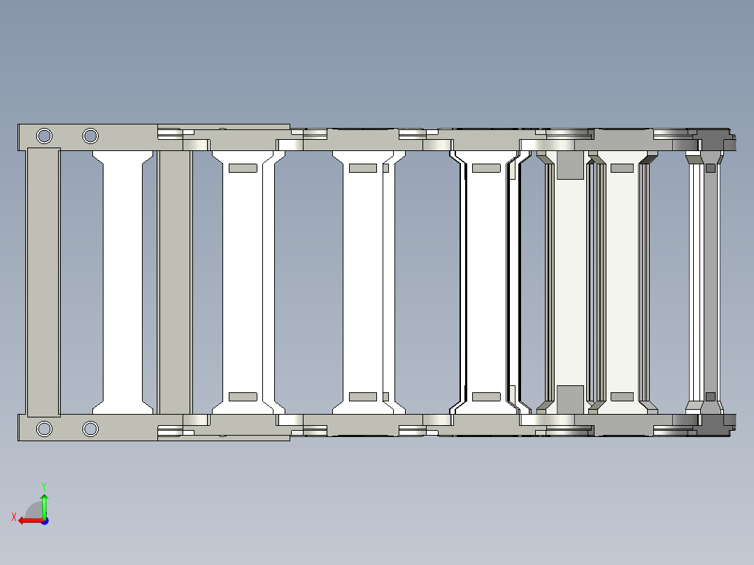 重型链条后视图