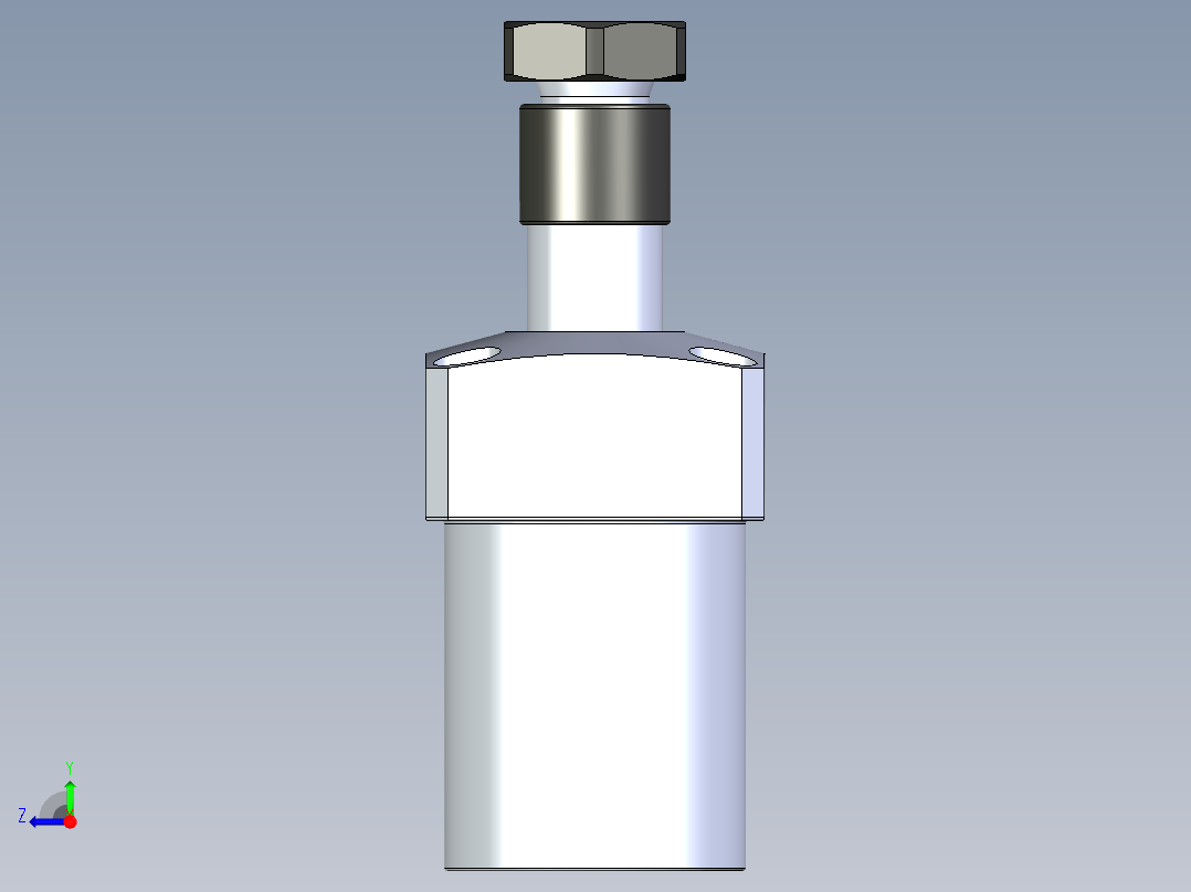 KOSMEKLHA0400-GR-Y45_R01多系列多零件图纸模型右视图