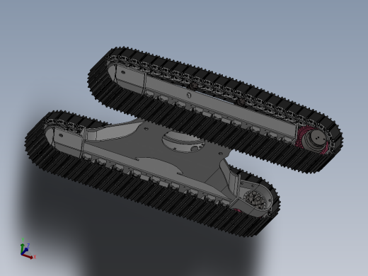 小型液压挖掘机行走部分设计含三维SW模型==J5==150yuan